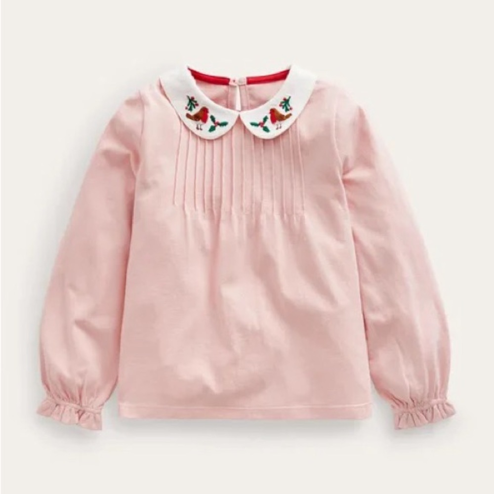 Mini Boden Collared Jersey Top
